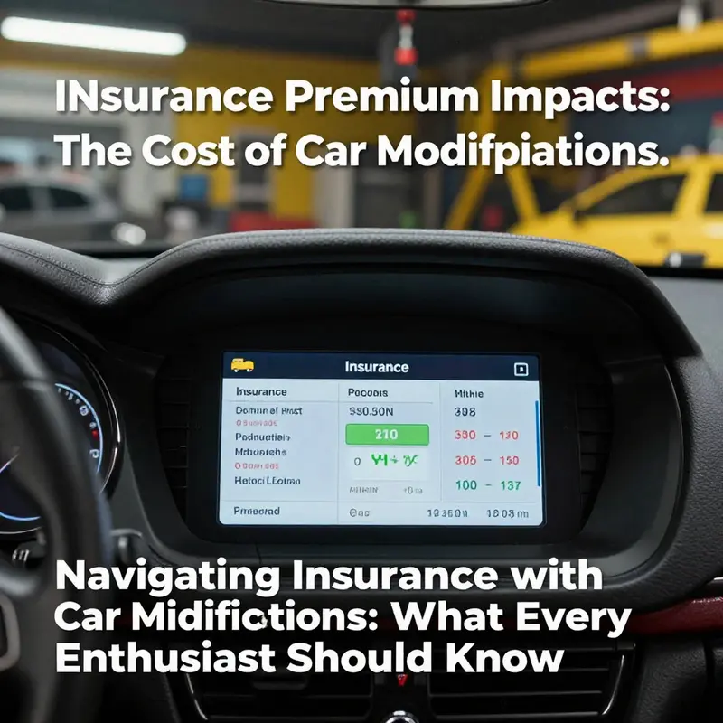 Understanding the notification process for insurance after modifying your vehicle.