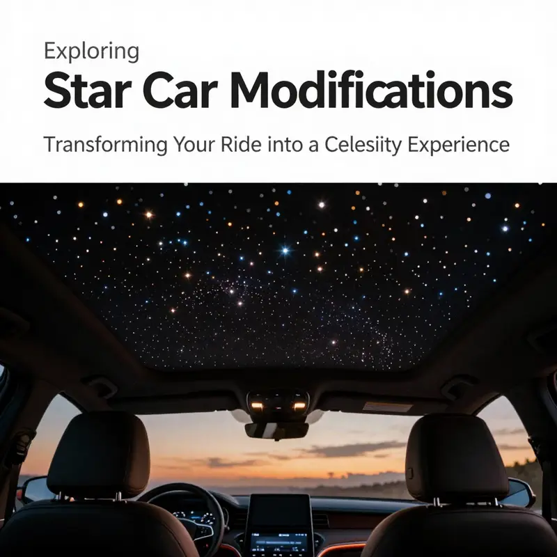 A stunning example of interior star modification with glowing LED lights.