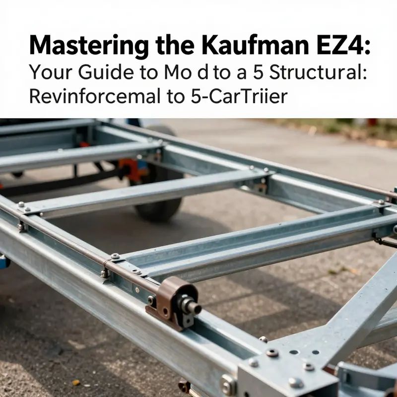 Evaluating the legal aspects and intended purposes behind modifying a Kaufman EZ4 for transporting five vehicles.