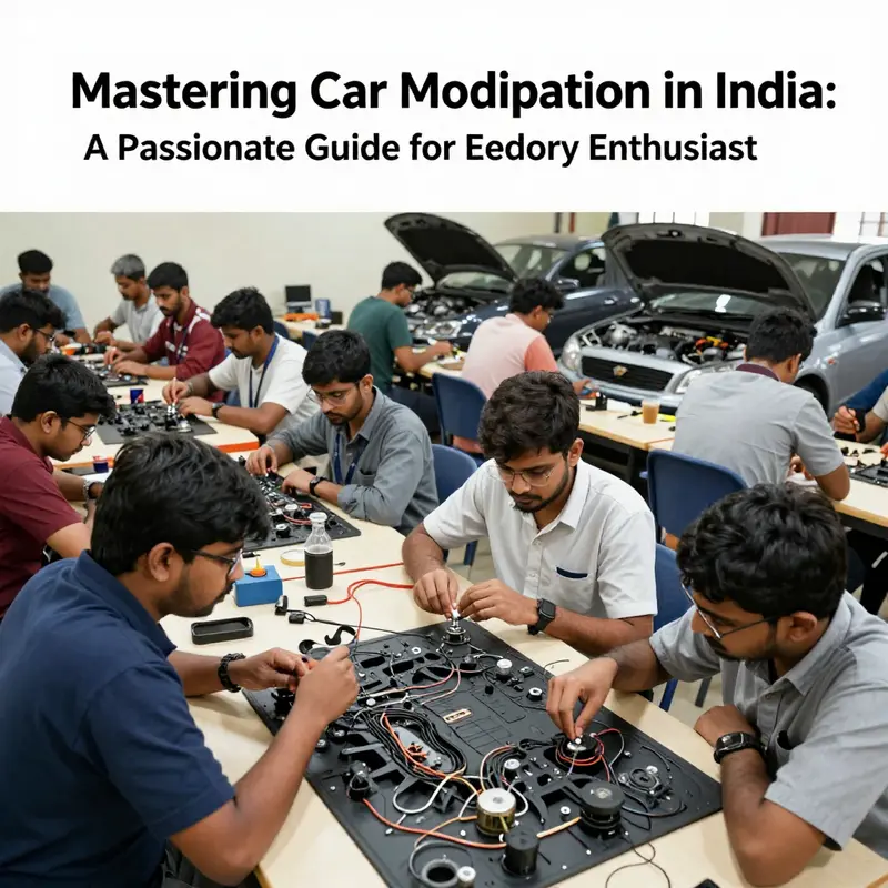 A mechanic gaining insights into car components to build foundational knowledge for car modifications.