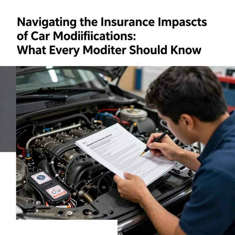 A modified sports car highlighting performance enhancements, illustrating the potential for increased insurance premiums.