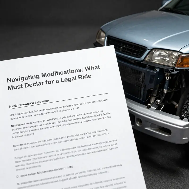 An infographic outlining the key components of car emissions systems that need to be declared when modified.