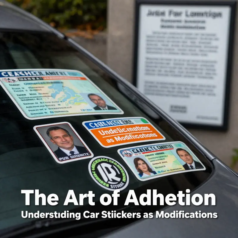 Car stickers and their legal boundaries: a focus on regulations and compliance.