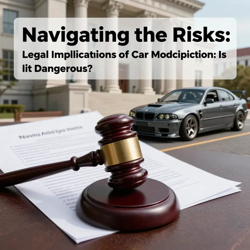 A glimpse into a mechanic’s workshop showing the potential hazards of incorrectly modified vehicles.