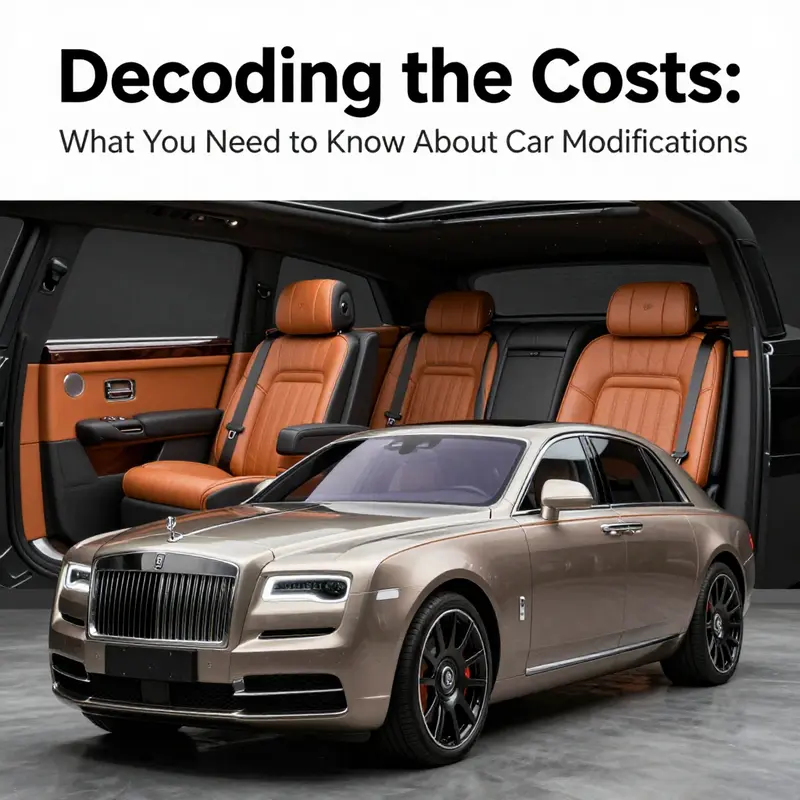 Graph showing the diverse costs associated with popular car modifications.
