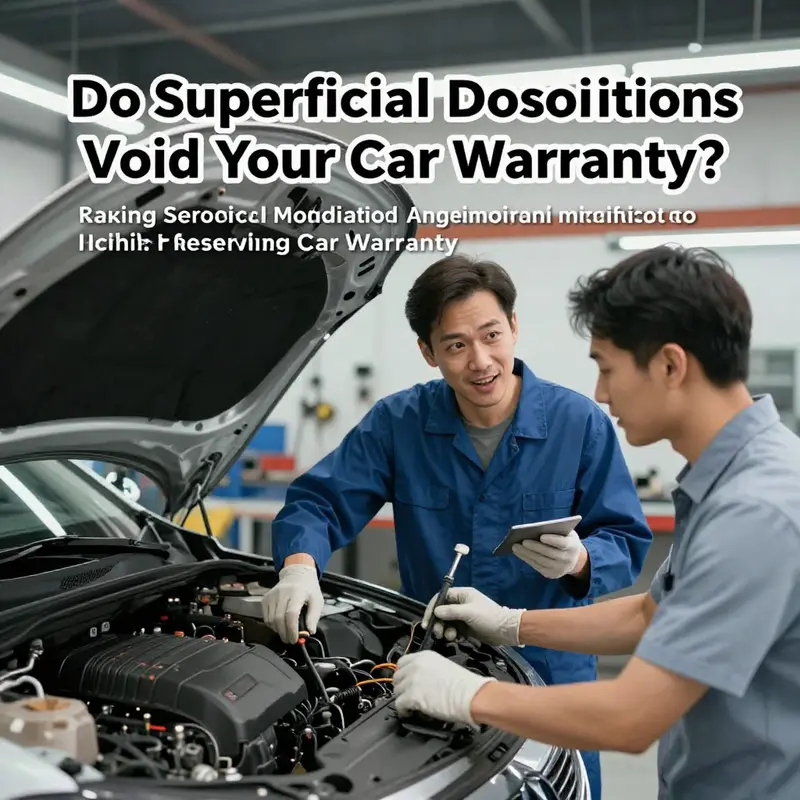 Exploring superficial modifications that may or may not impact car warranty.