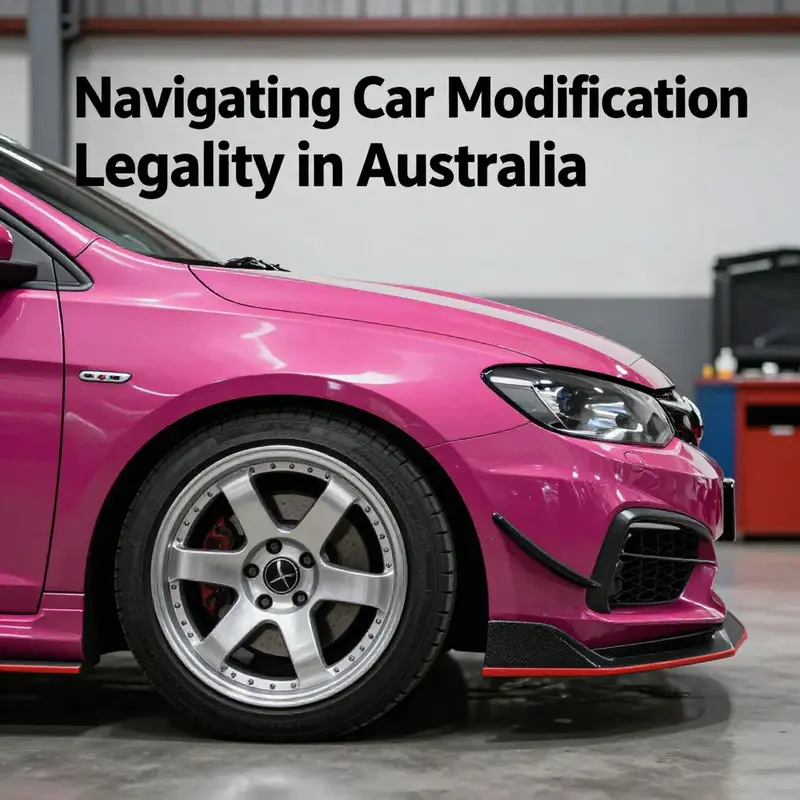 Showcasing a car with minor modifications, emphasizing creativity and compliance.