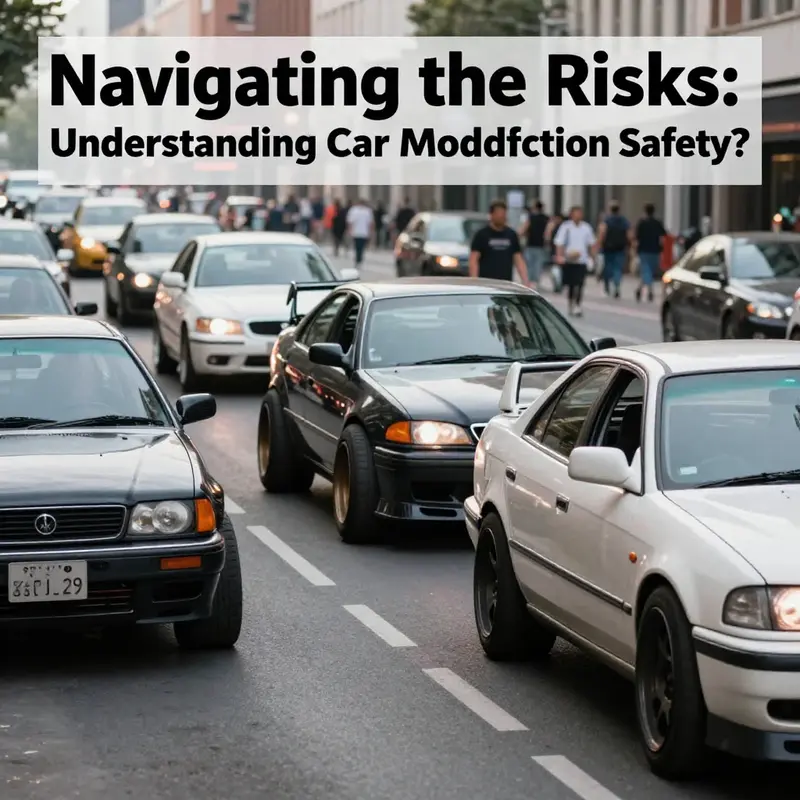 A glimpse into a mechanic’s workshop showing the potential hazards of incorrectly modified vehicles.