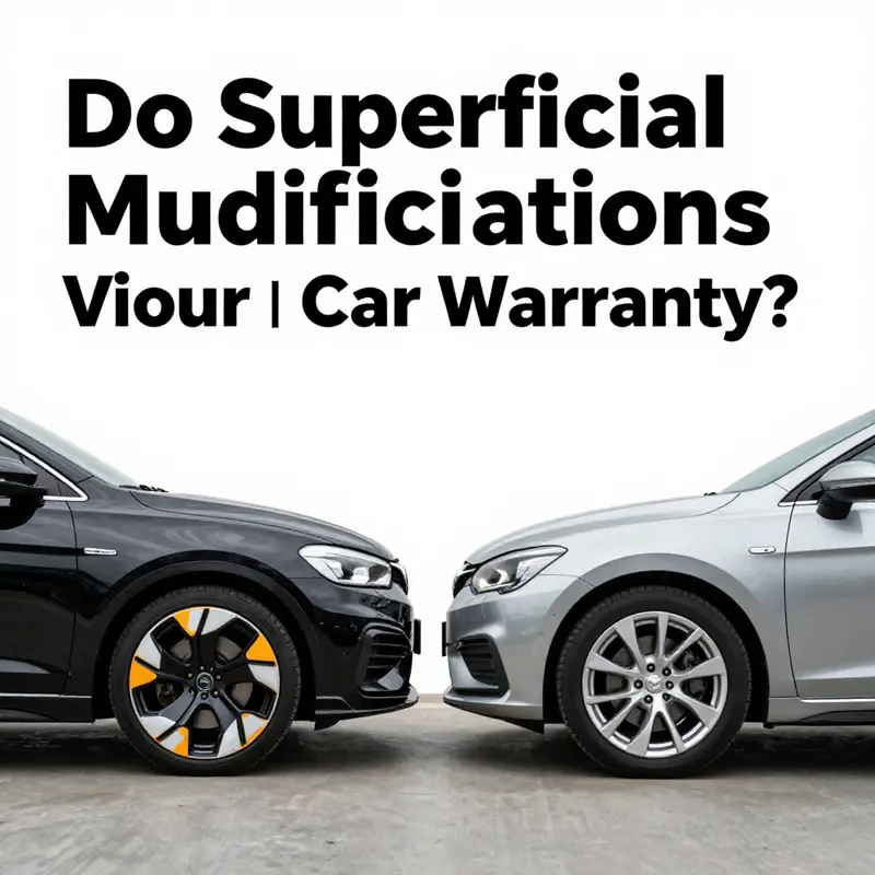 Exploring superficial modifications that may or may not impact car warranty.