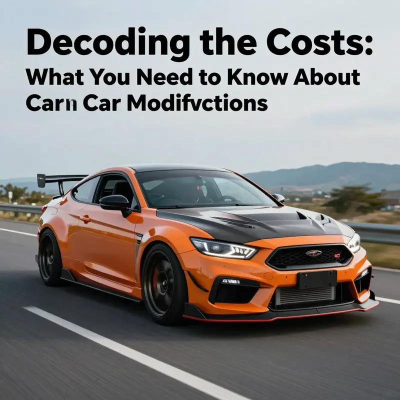 A modified car cruising on a scenic road, symbolizing the passion behind automotive customization.