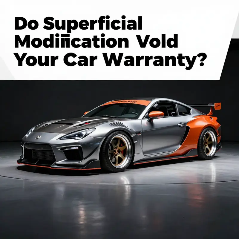 A vibrant, custom-modified car displayed under bright lights highlighting its unique features.