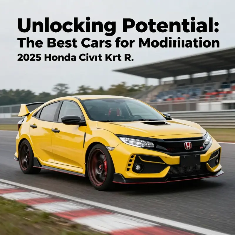 The 2026 Honda Civic Type R, a top choice for modifications with enhanced performance features.