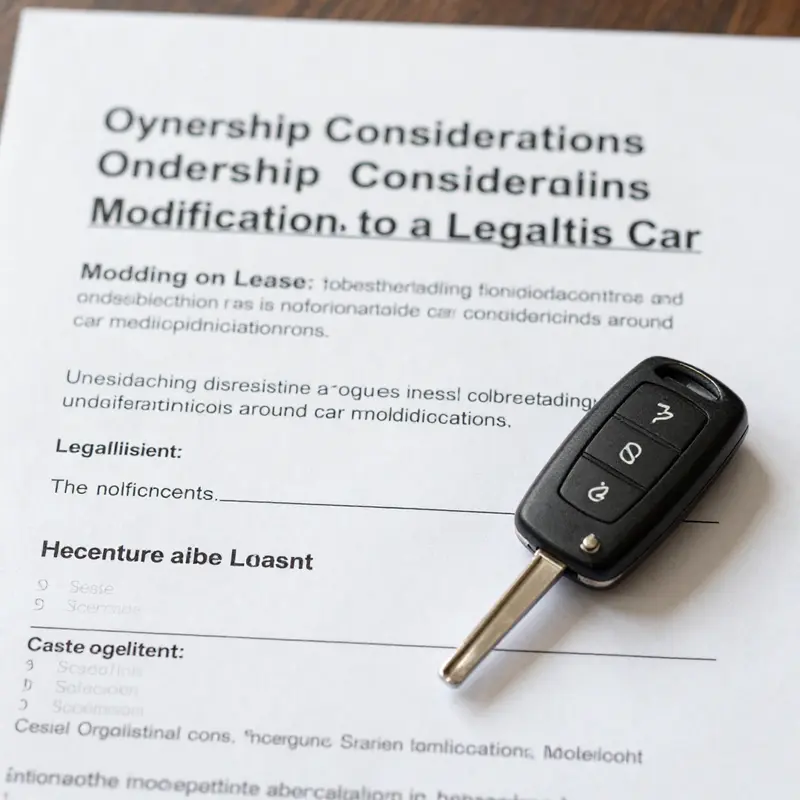 Ownership issues associated with modifying a leased vehicle.