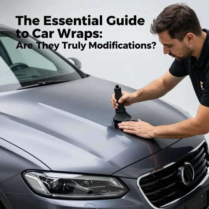 A striking visual comparison highlighting the dramatic transformation of a vehicle through a car wrap.