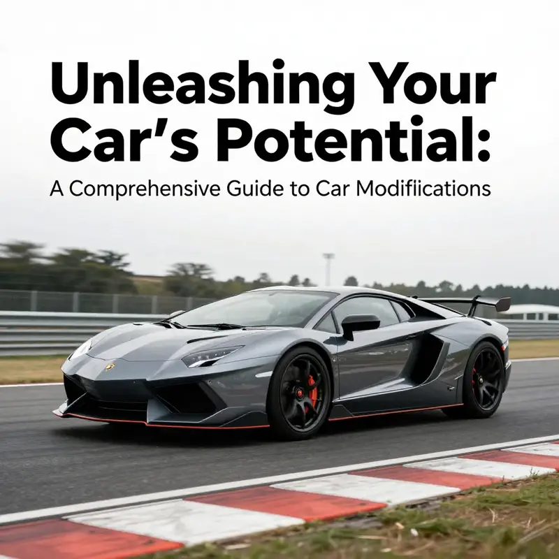 A sports car equipped with performance modifications ready for the racetrack.