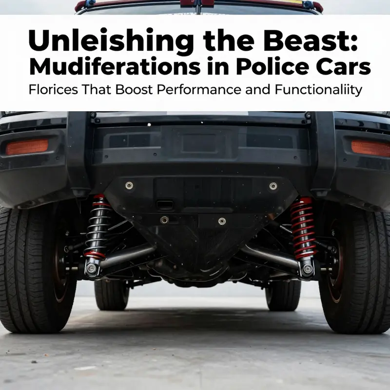 Unveiling the high-performance engines and braking systems that enhance police vehicle capabilities.