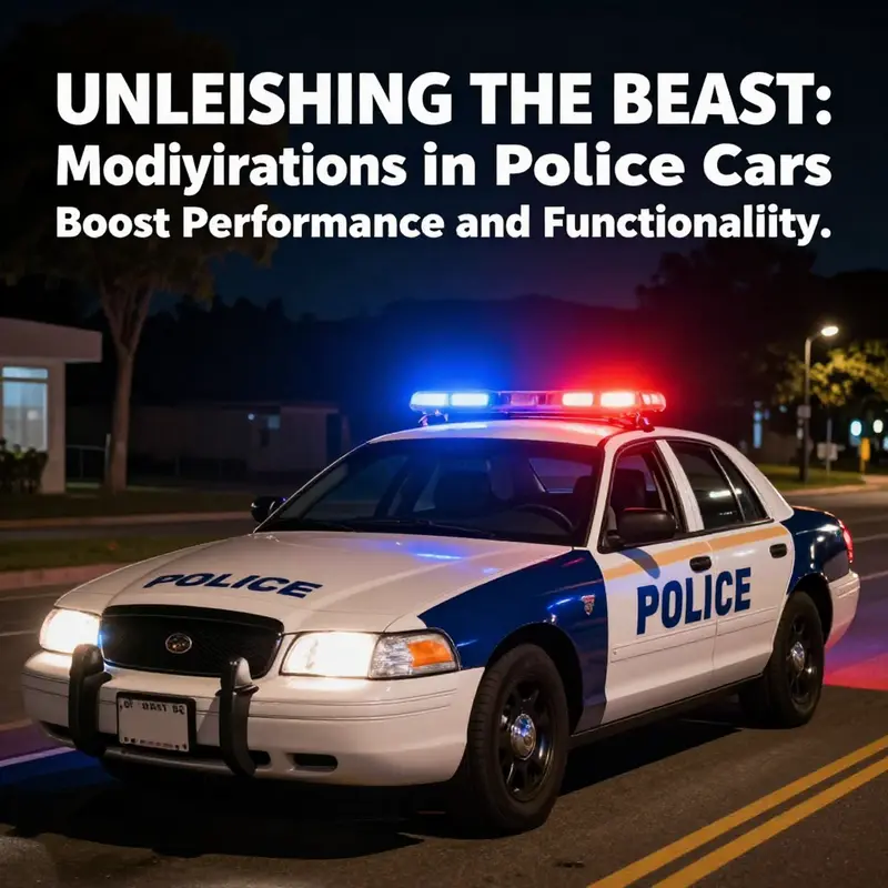 Unveiling the high-performance engines and braking systems that enhance police vehicle capabilities.