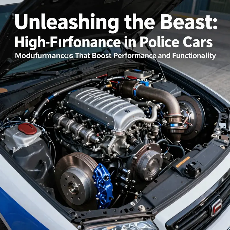 Unveiling the high-performance engines and braking systems that enhance police vehicle capabilities.