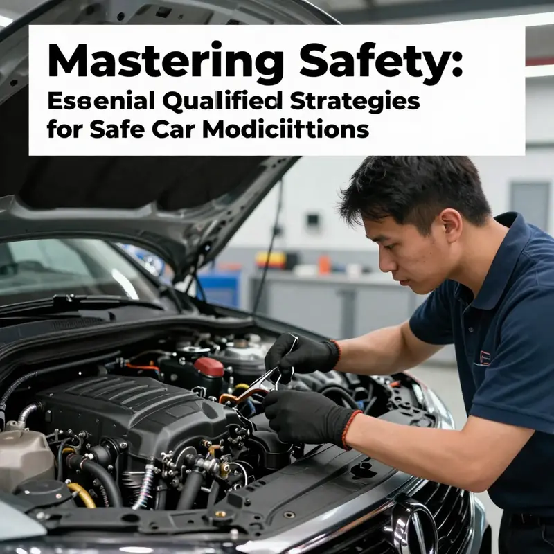 Mechanic reviewing vehicle modification regulations to ensure compliance.