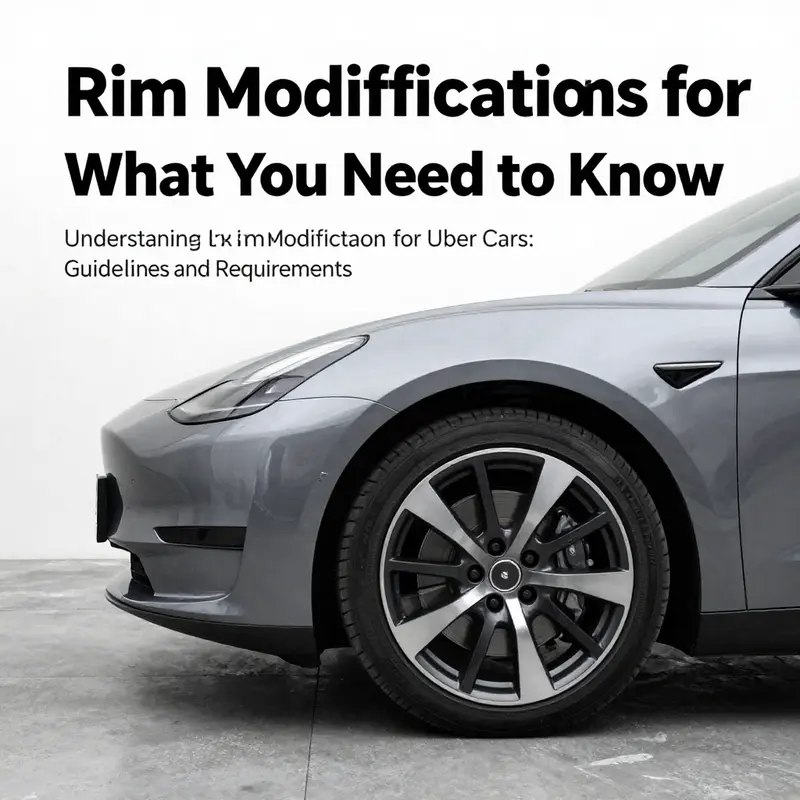 Custom rims that enhance appearance while meeting Uber’s safety standards.