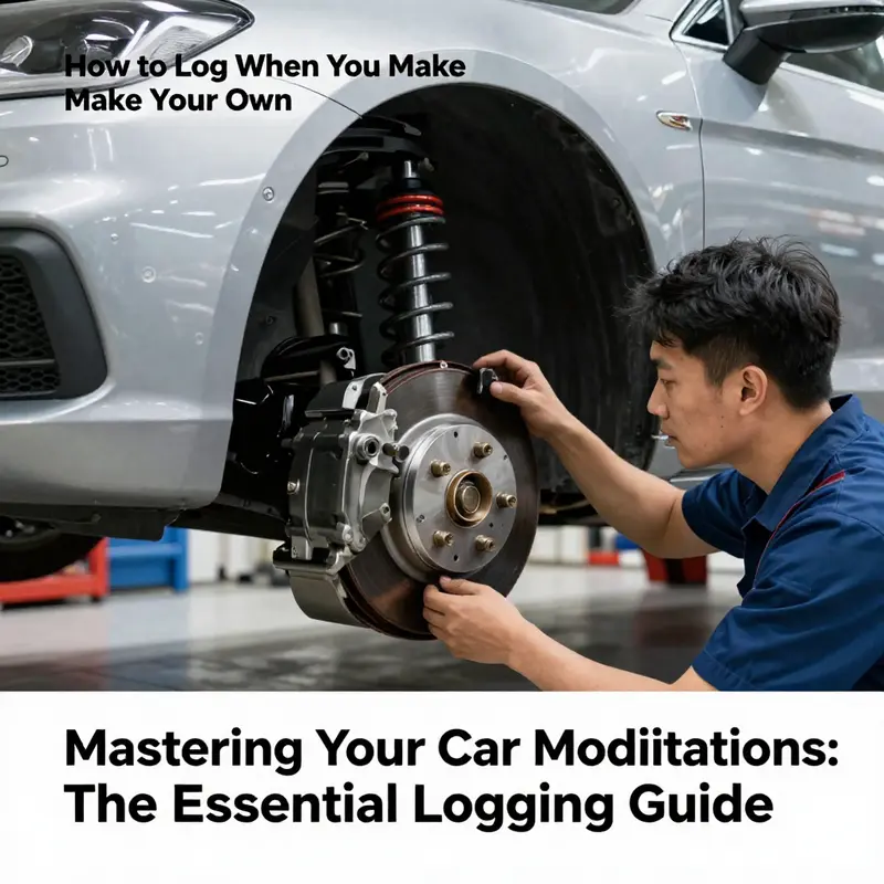 An organized modification log capturing vehicle information and modifications.