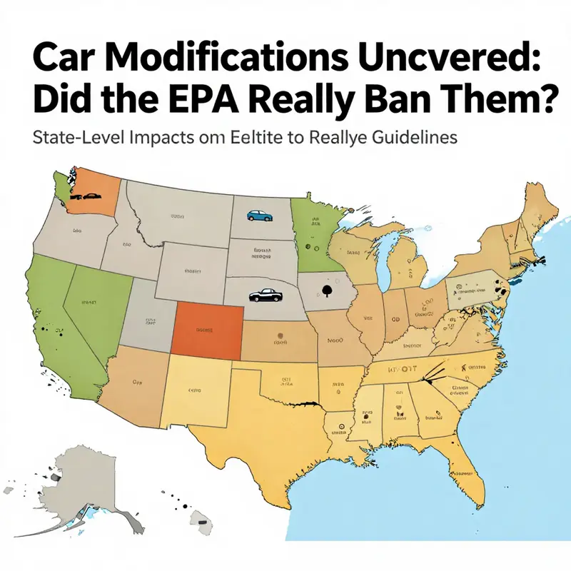 An infographic detailing how EPA regulations impact car modifications.