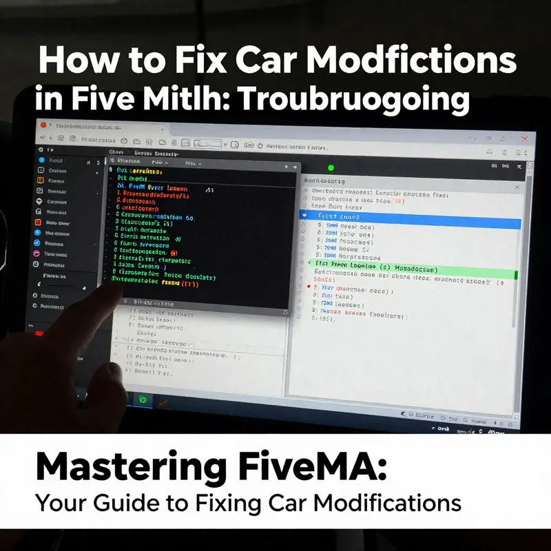 A server configuration setup essential for managing and modding vehicles within FiveM.