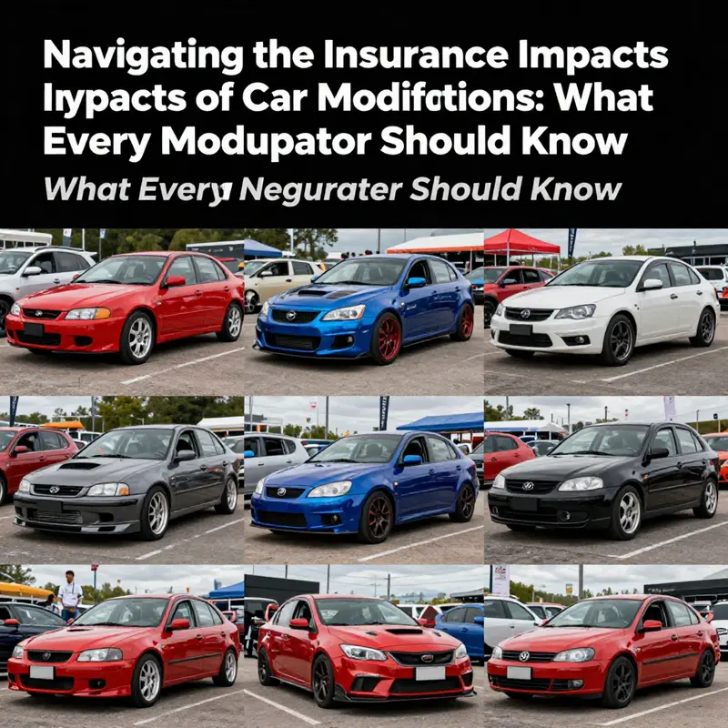 A modified sports car highlighting performance enhancements, illustrating the potential for increased insurance premiums.