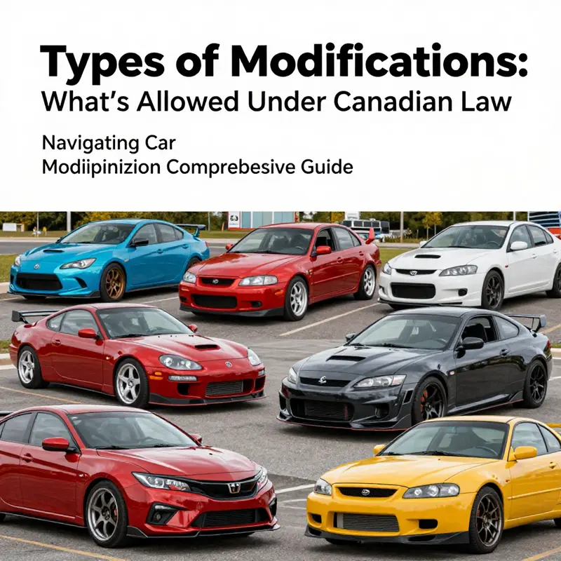 Understand the legal framework guiding car modifications in Canada.