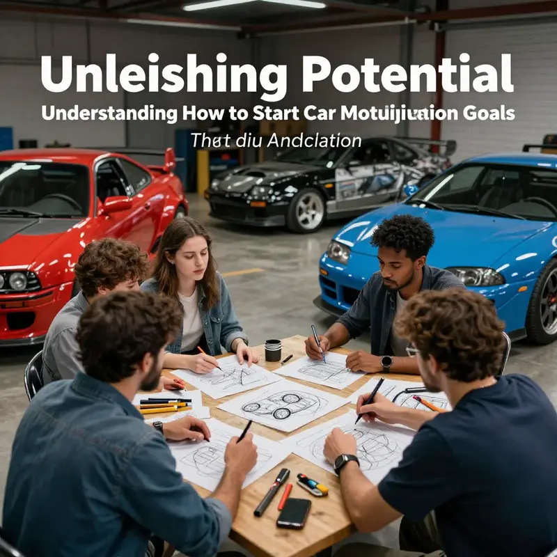 A collaborative environment where car modifiers define their modification goals.