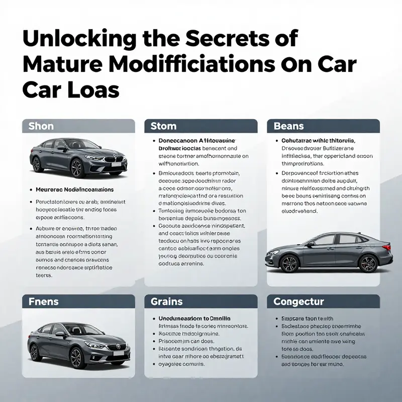 An infographic breaking down the essentials of mature modifications on car loans.