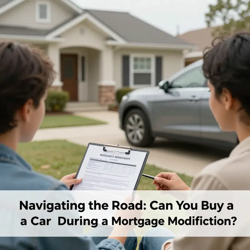 Exploring mortgage modifications and their relevance to car ownership.