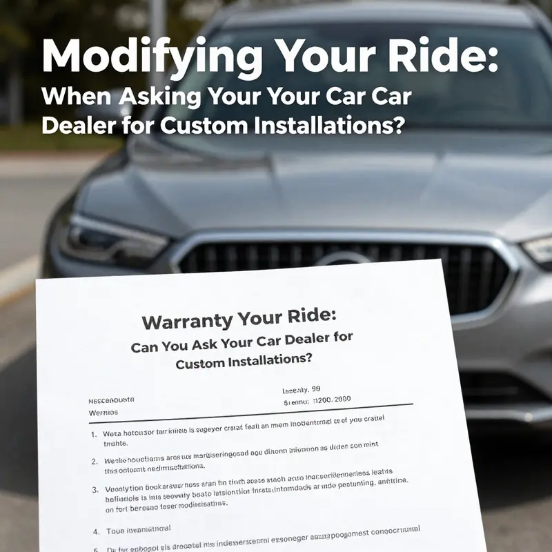 A customer inquiring about modification options with a dealership representative.