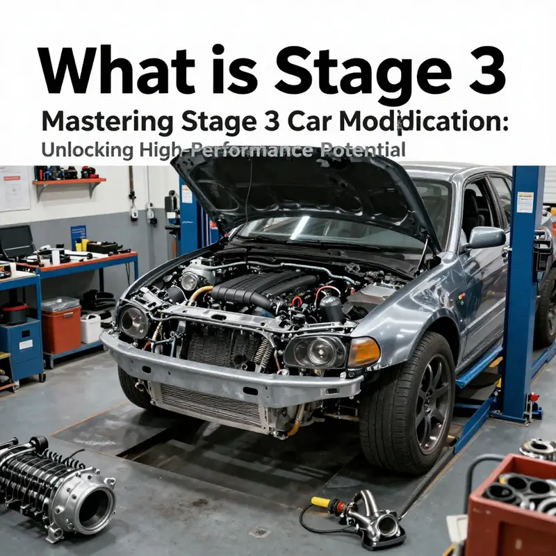 An inside look at a professional car tuning workshop dedicated to Stage 3 enhancements.