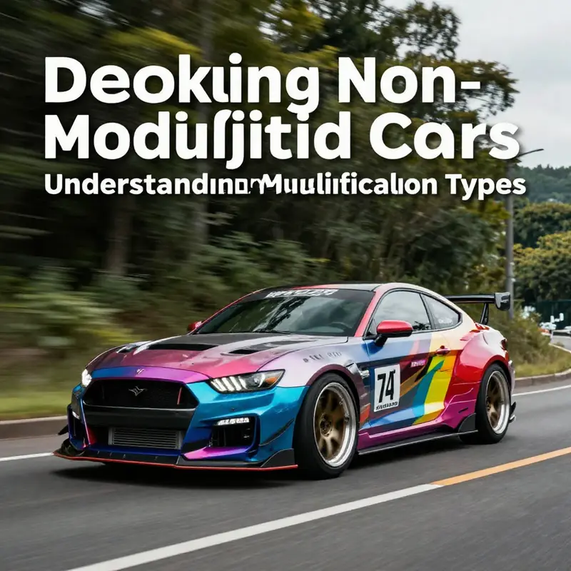 Comparison between a non-modified vehicle and its modified counterpart, showcasing factory features.