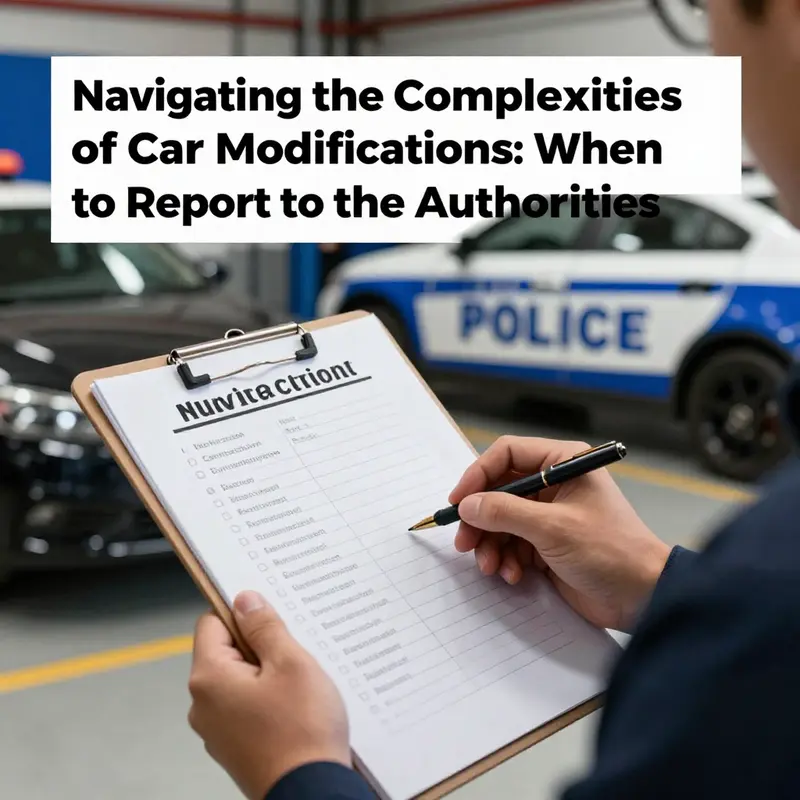 A glimpse into the legal aspects of car modifications and the importance of understanding requirements.
