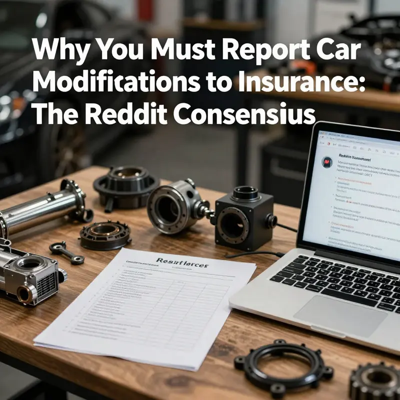 A dedicated car enthusiast contemplating the importance of reporting modifications to insurance.