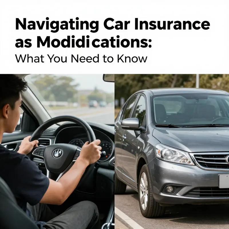 A visual overview of the various car modifications that can impact insurance.