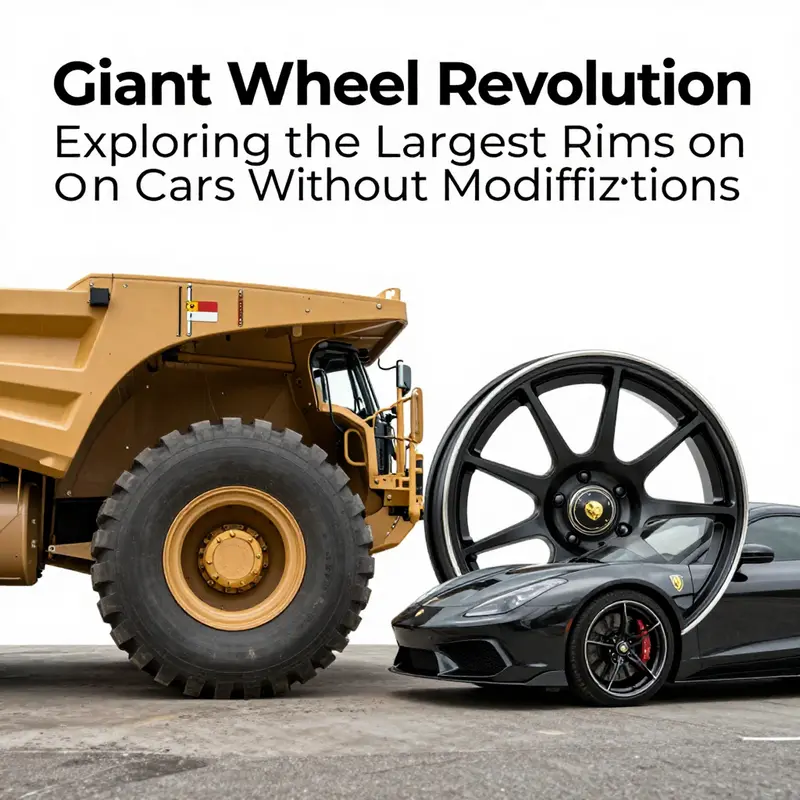 A visual comparison showcasing the variety in rim sizes across different vehicle categories.