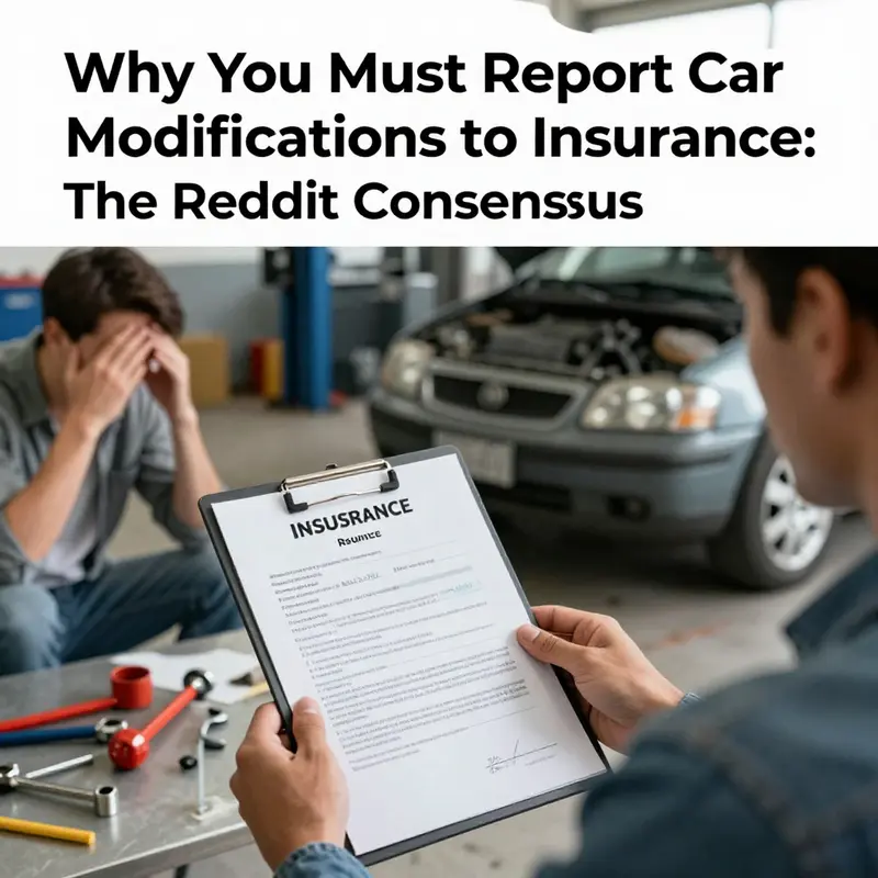 A dedicated car enthusiast contemplating the importance of reporting modifications to insurance.