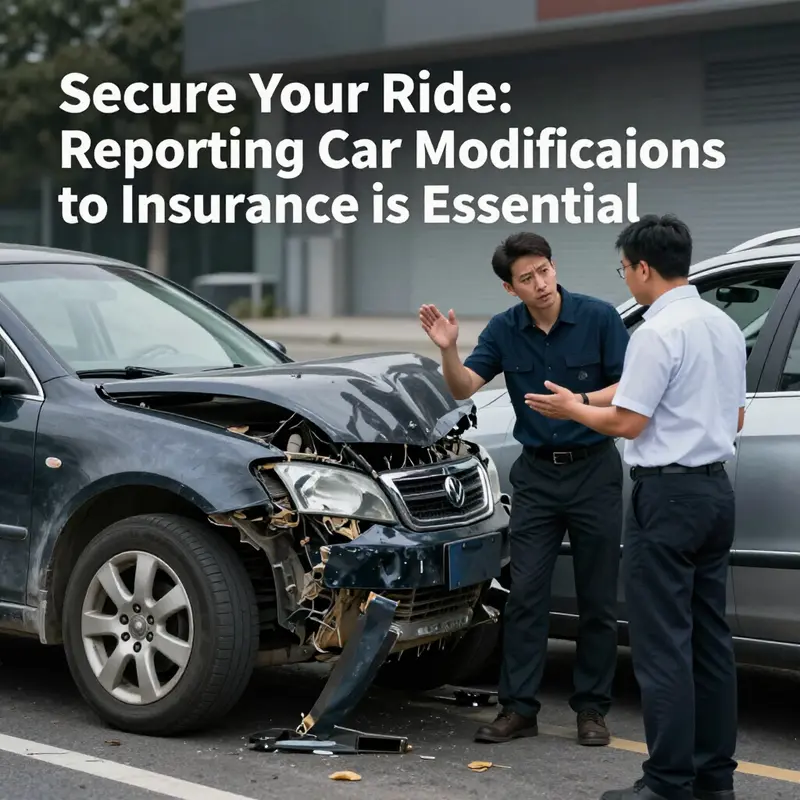 A modified vehicle highlights the significant changes that should be reported to insurance for optimal coverage.