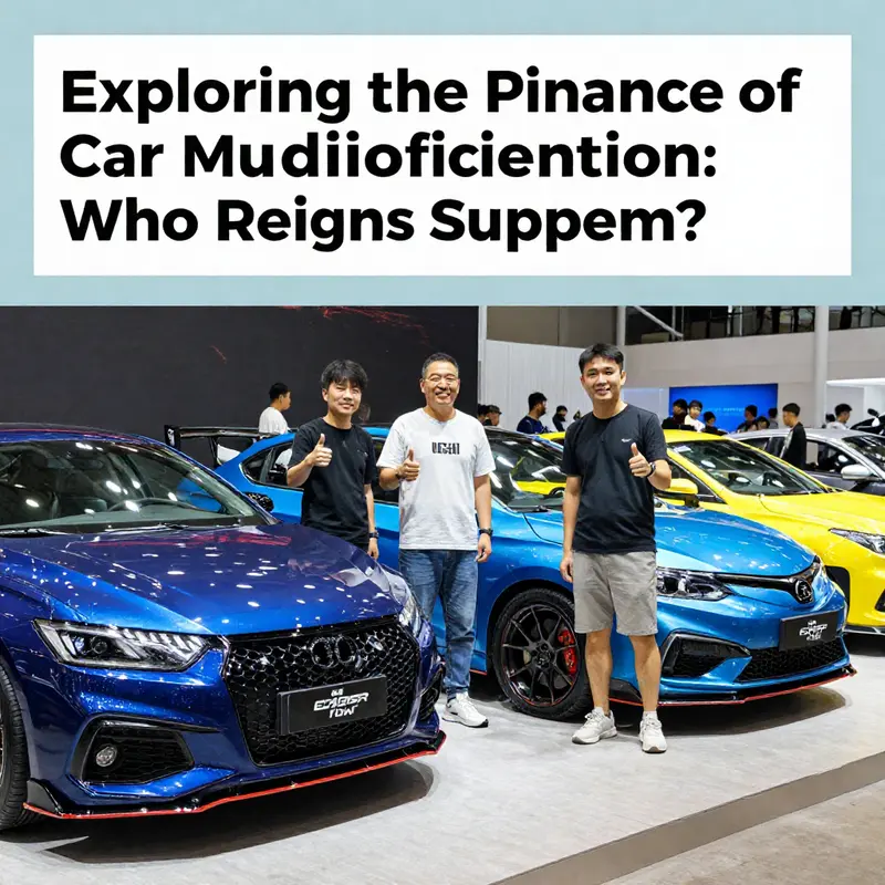 Showcasing a selection of the most reputable car modification companies highlighted in the industry.