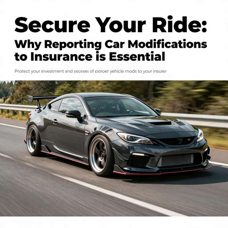 A modified car cruising down a picturesque road, representing the joy of car modifications and the need for adequate insurance coverage.