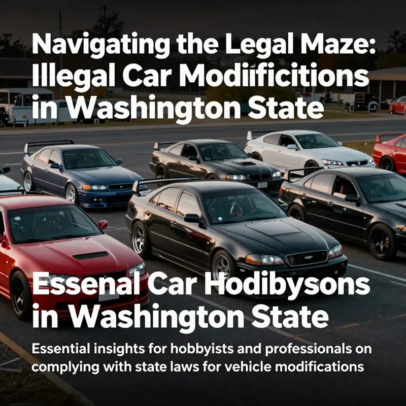 A collection of modified cars emphasizing the diversity in car modification while addressing legal concerns.
