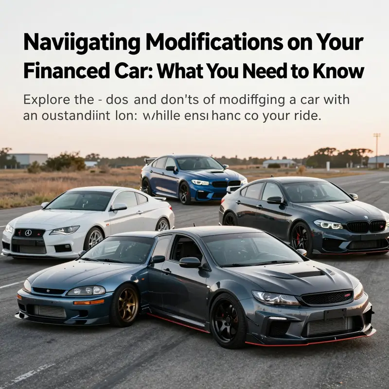 A vibrant collection of modified cars illustrating the diverse world of vehicle customization and enhancements.