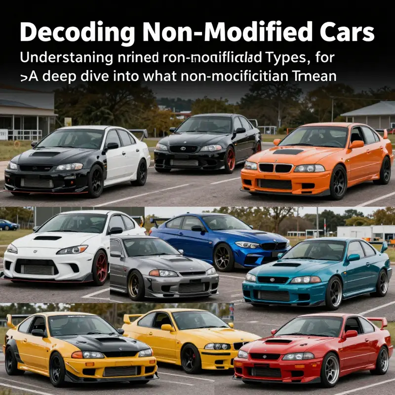 A collage of modified cars representing diverse modifications and the enthusiastic spirit of car modifiers.