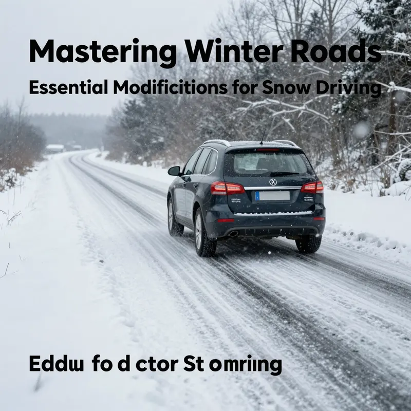 Winter tires with specialized tread patterns provide optimal traction and handling in snowy conditions.