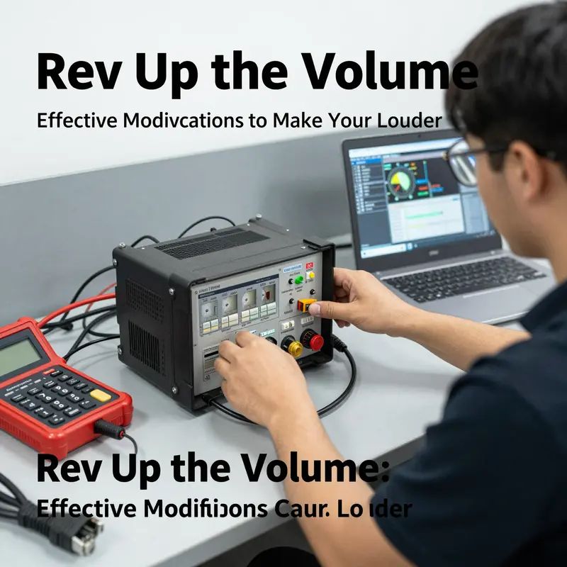 A performance exhaust system showcasing enhanced flow and sound potential.