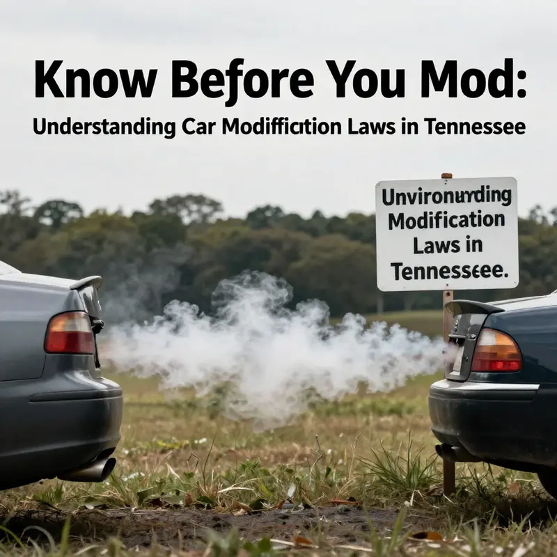 Contrasting views of modified cars—highlighting illegal modifications on the left and compliant vehicles on the right.