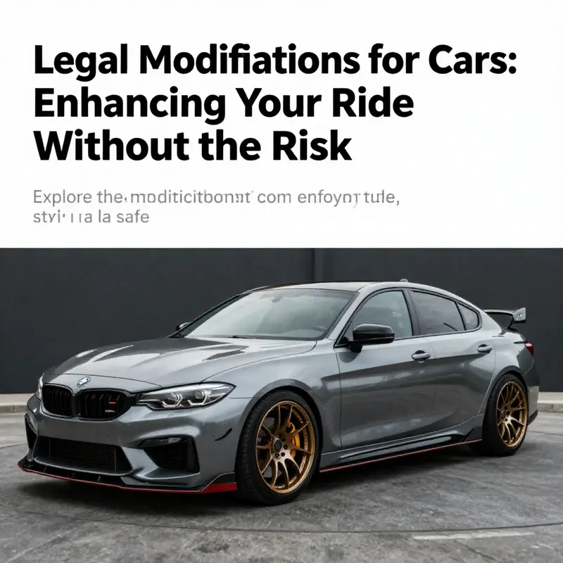 A beautifully modified vehicle parked, demonstrating various legal modifications and personal flair.